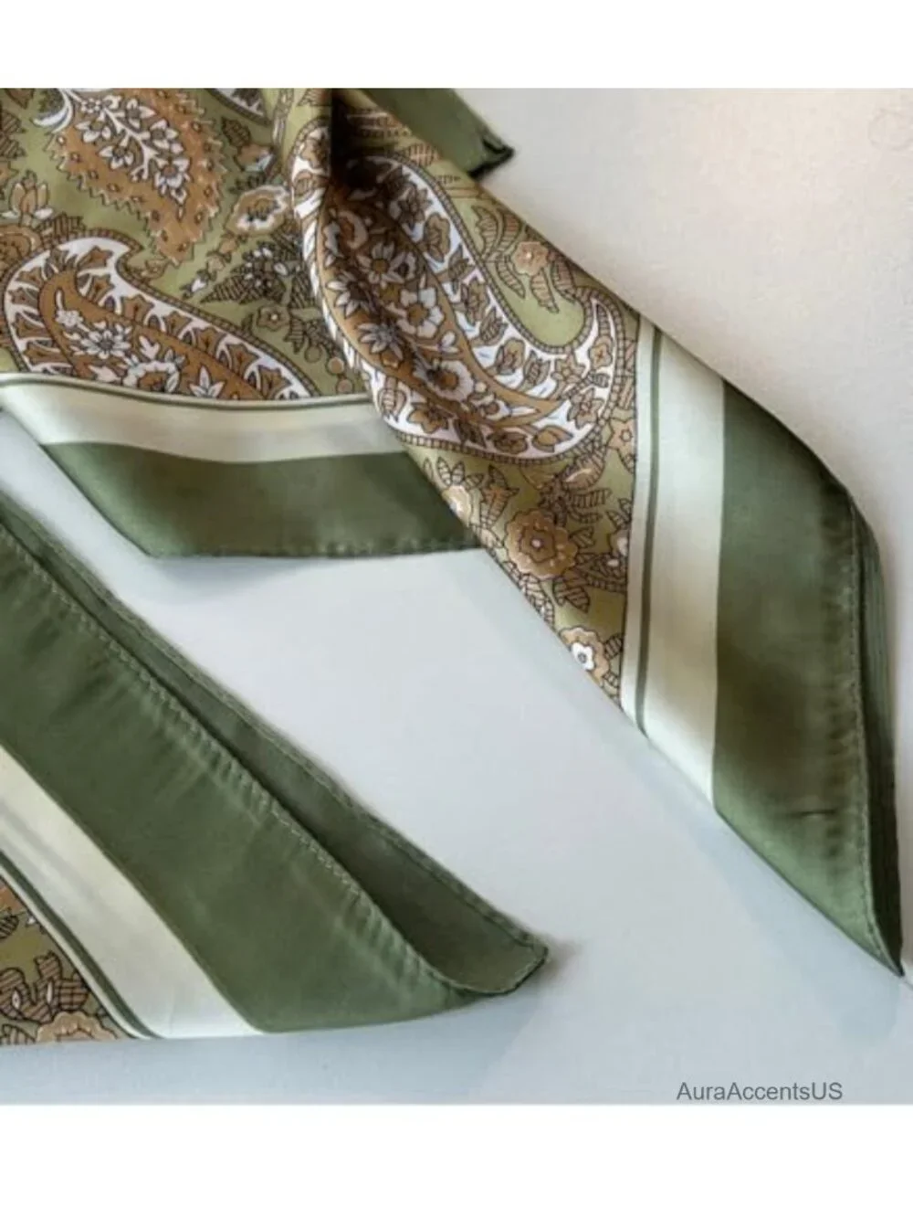 Square Satin Hair Scarf Headscarf Unisex Necktie Bandana